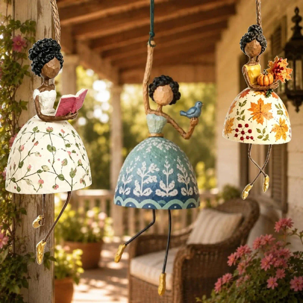 🍁 Handgemaakte Ballerina Ornament -Herfstdecoratie