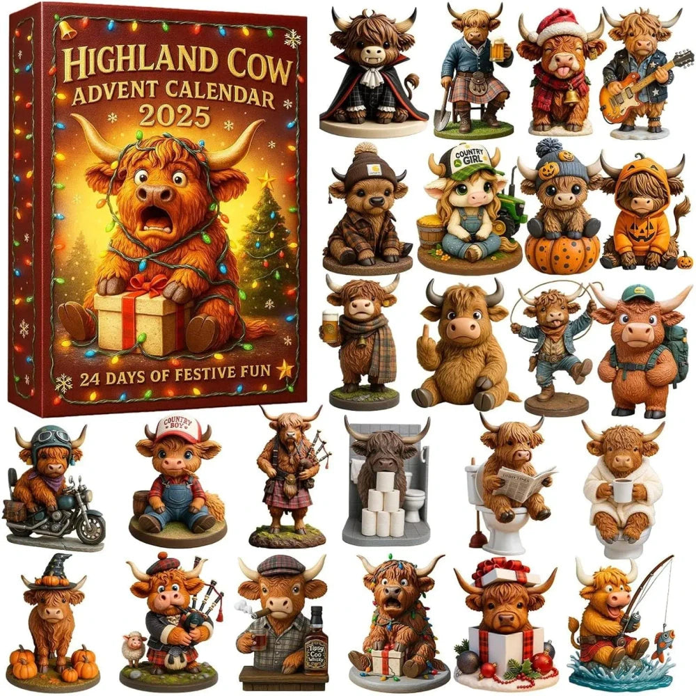 Schotse Hooglander Kerstkalender