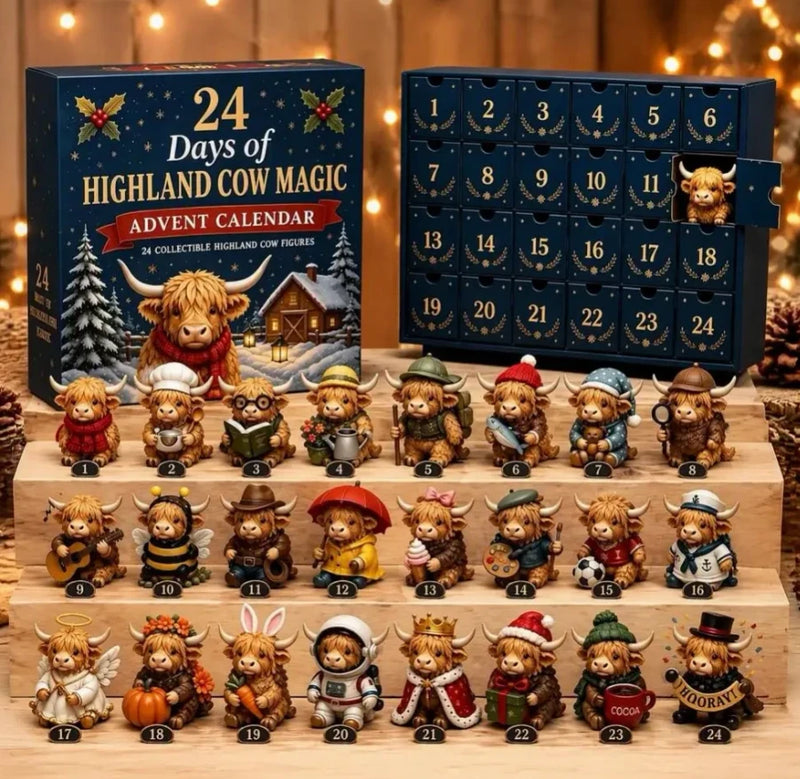 Schotse Hooglander Kerstkalender