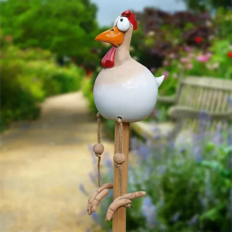 Grappige Kip Ornament | Uniek tuin decoratie