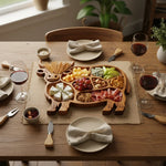 Hoogland koe Borrelplank™ - Unieke Handgemaakte plank