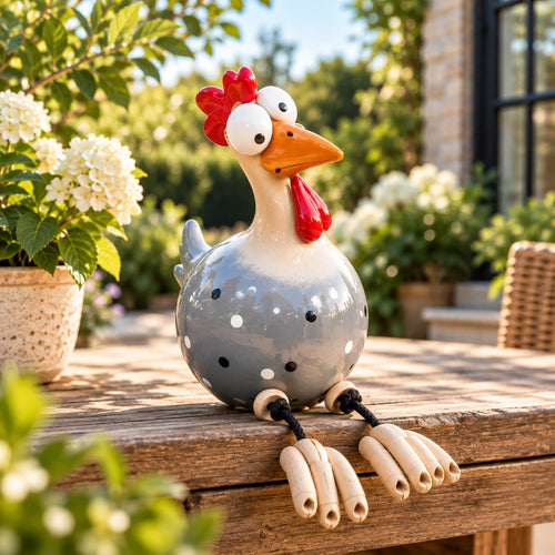 Grappige Kip Ornament | Uniek tuin decoratie
