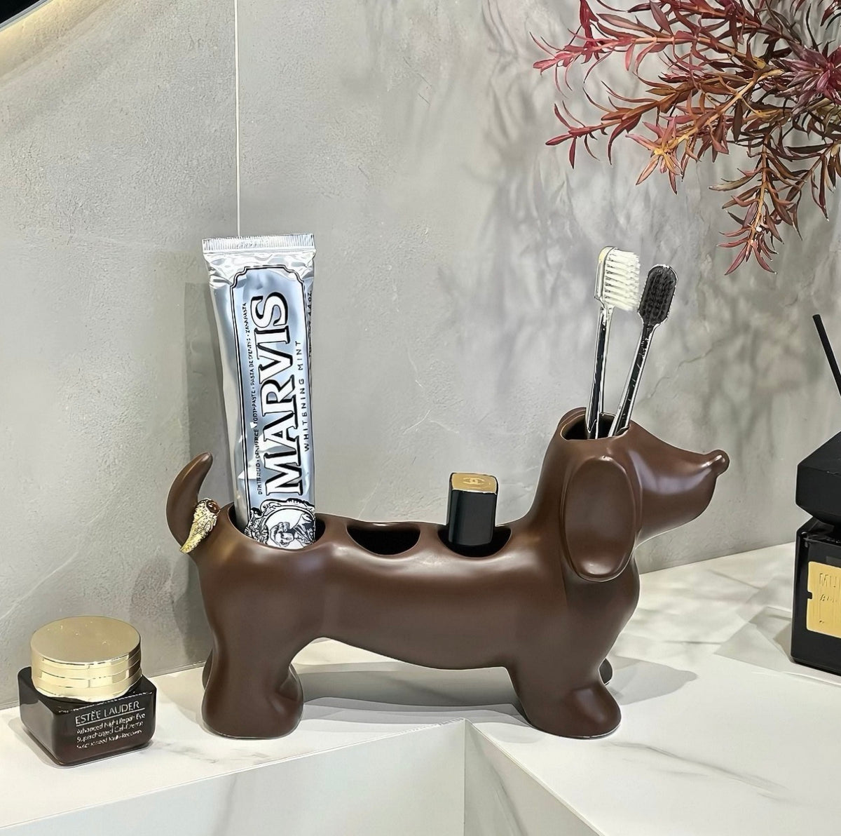Honden tandenborstelhouder | Geeft je badkamer een unieke upgrade!