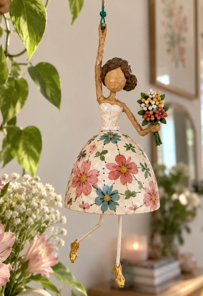 🍁 Handgemaakte Ballerina Ornament -Herfstdecoratie