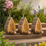 Rustieke Houten Vlinderhuis™ | kleurrijke bezoekers in de tuin