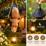 Hangende Eekhoorn™ Tuin decoratie met Zonne-energie verlichting