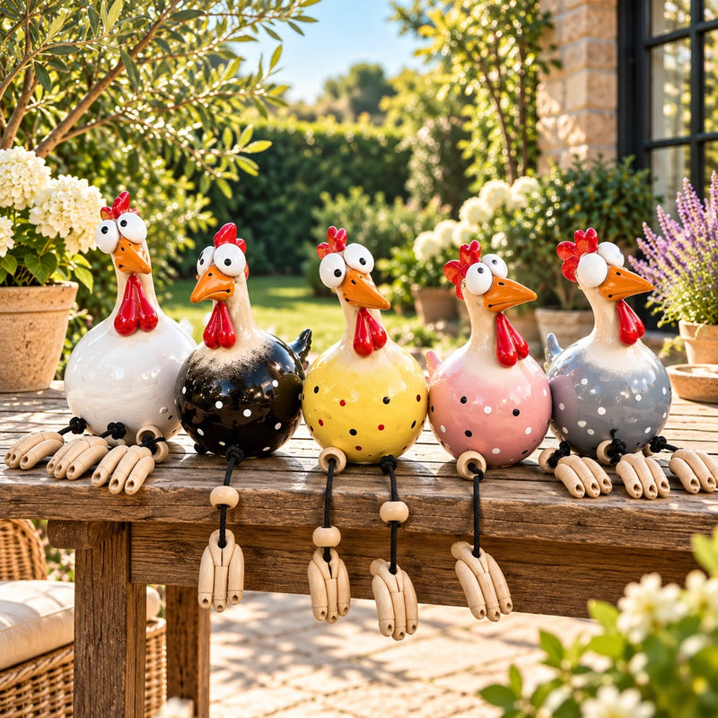 Grappige Kip Ornament | Uniek tuin decoratie